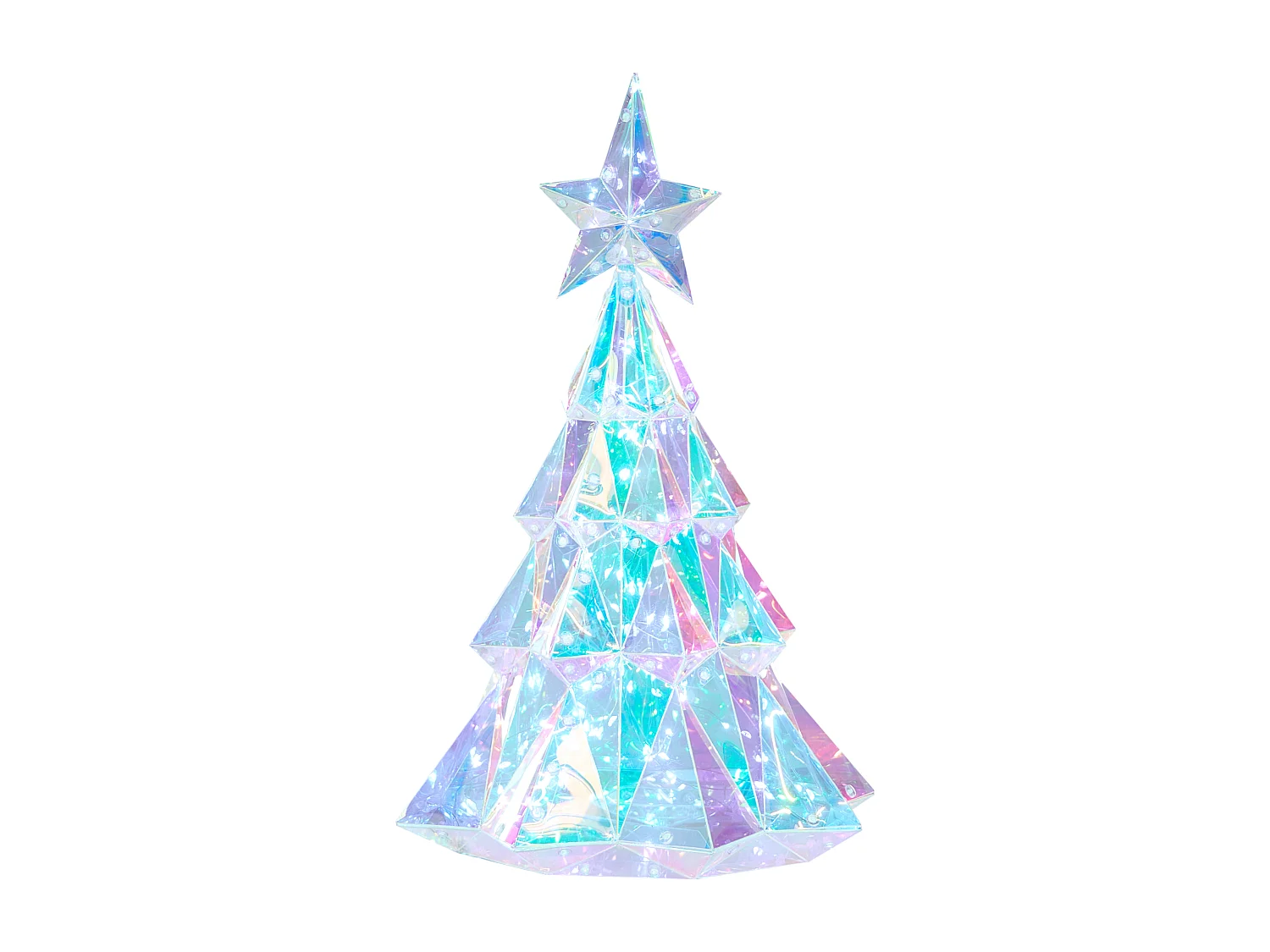 Décoration LED UNUKA Arbre de Noël 40 cm Multicolore