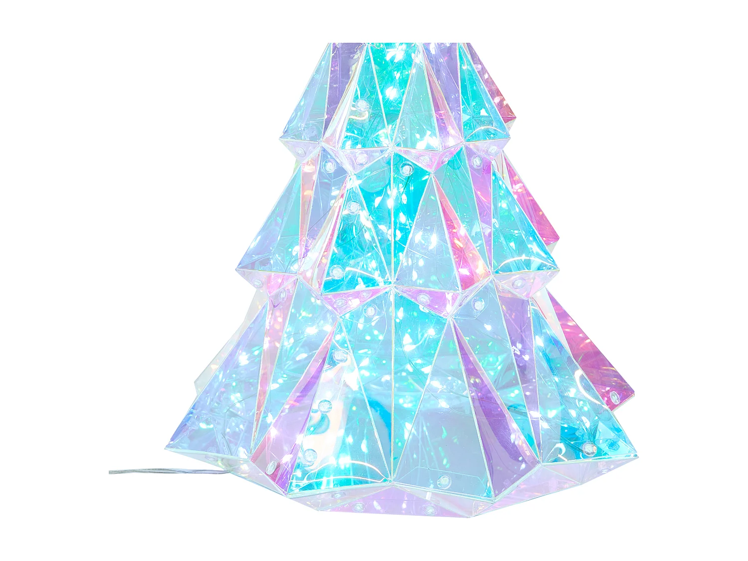 Décoration LED UNUKA Arbre de Noël 40 cm Multicolore