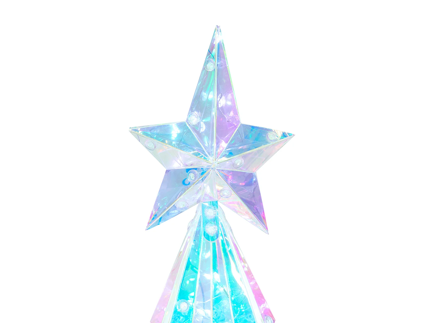 Décoration LED UNUKA 40 cm Arbre de Noël Multicolore