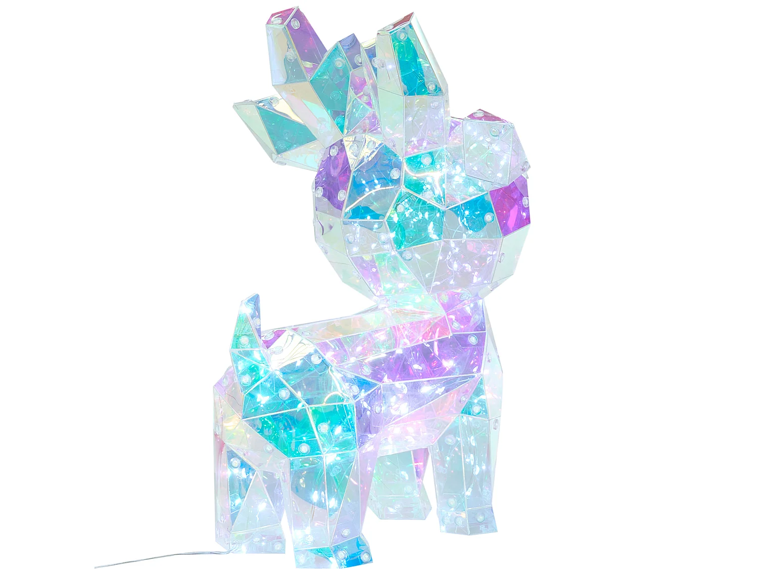 Décoration LED PIENI 35 cm Renne Multicolore