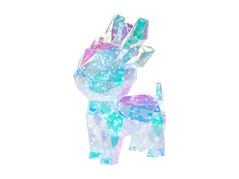 Décoration LED PIENI Renne 35 cm Multicolore