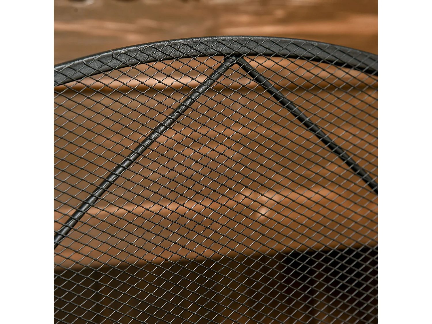 Parascintille camino a 3 parti pieghevole in metallo nero