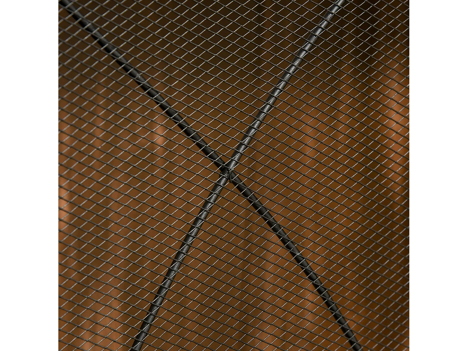 Parascintille camino a 3 parti pieghevole in metallo nero