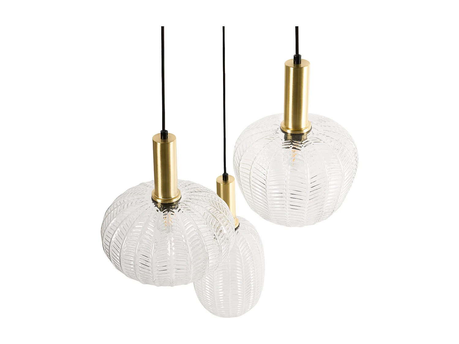 Lampe suspension NJORO Verre Transparent