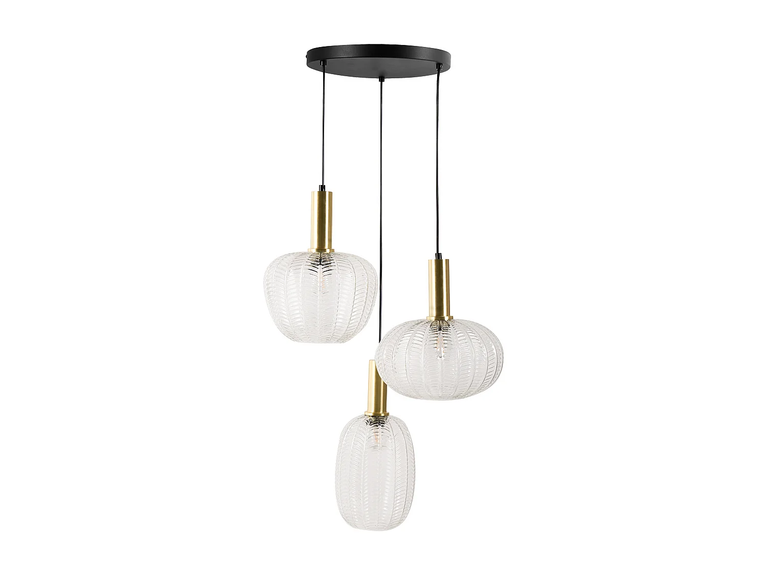 Lampe suspension NJORO Verre Transparent