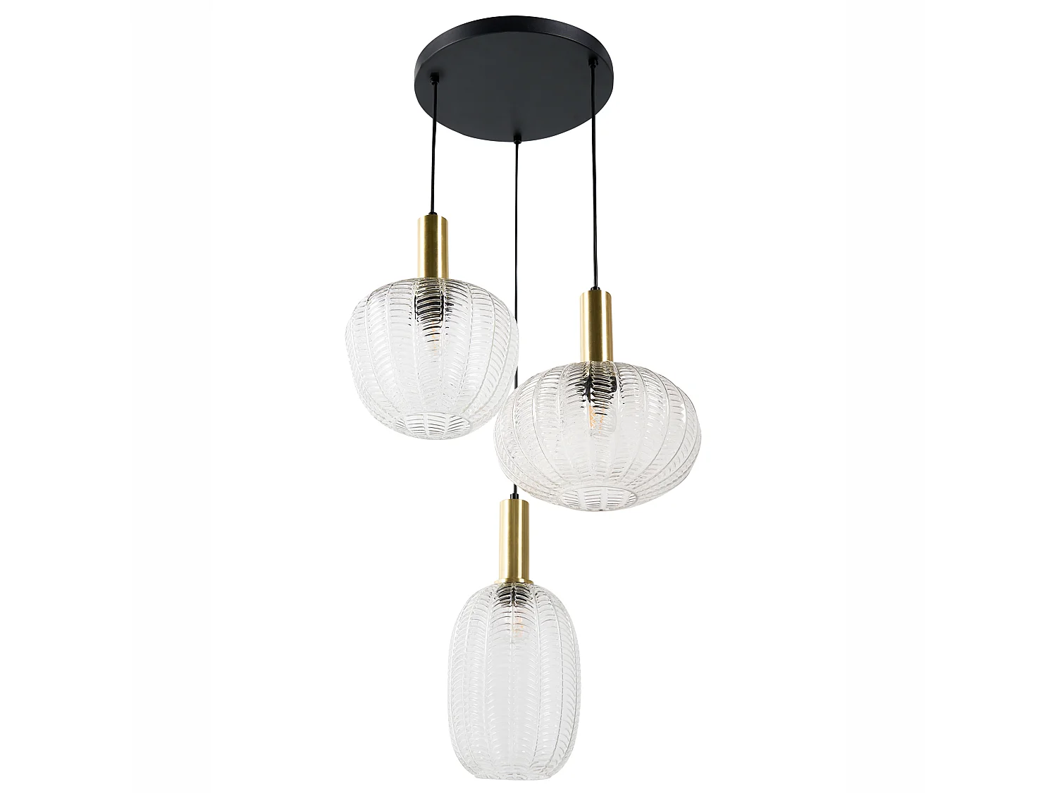 Lampe suspension NJORO Verre Transparent