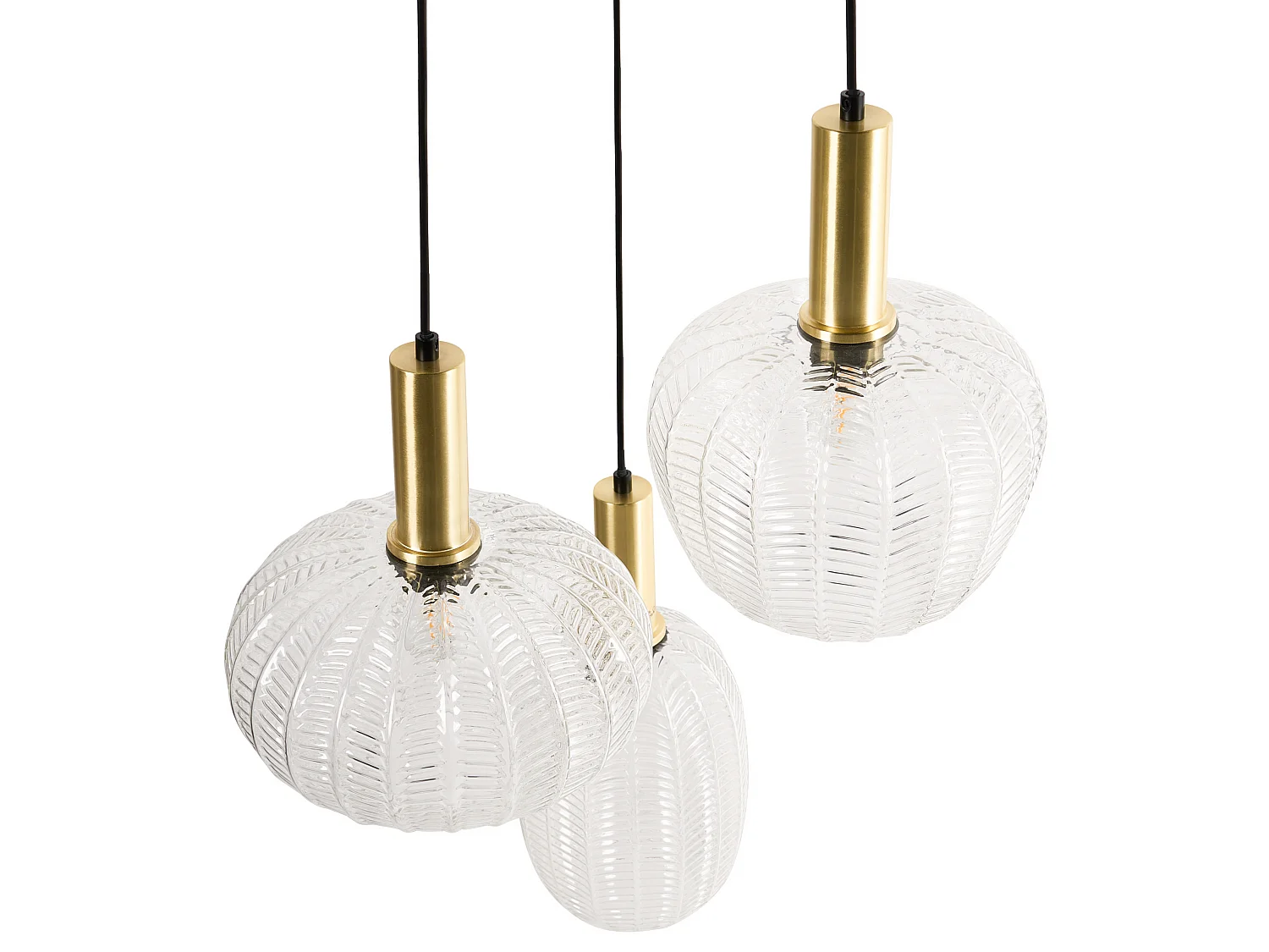 Lampe suspension NJORO Verre Transparent