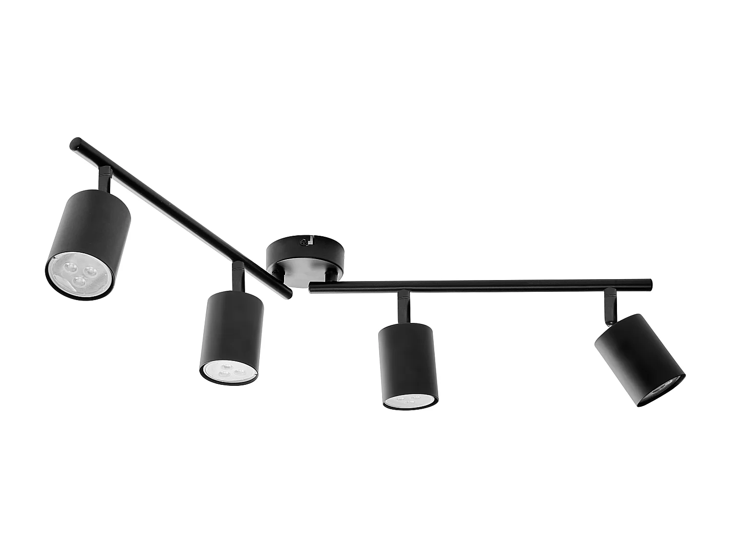 Spot à 4 lumières NYANDO Métal Noir