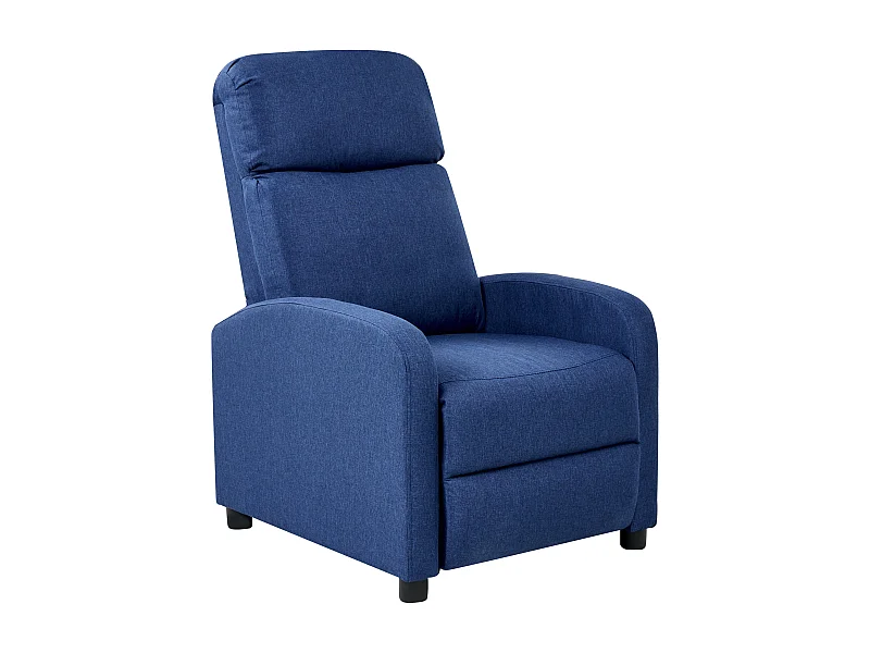 Fauteuil inclinable EMINENCE Lin synthétique Bleu marine