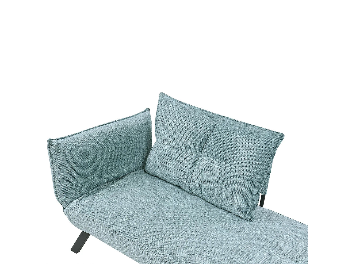 Chaise longue côté droite ROCAMADOUR Tissu Bleu clair