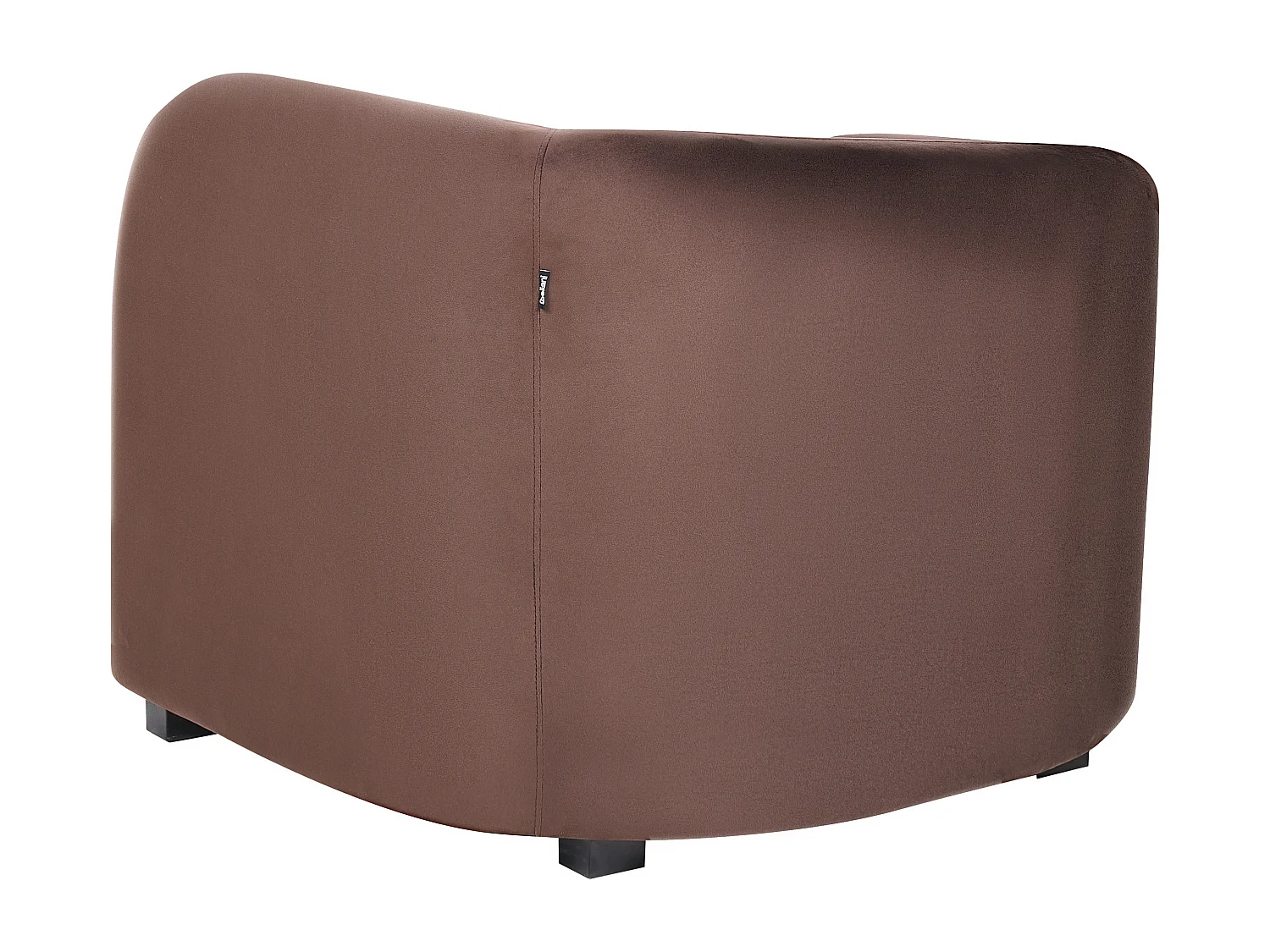 Lot de 2 fauteuils en velours marron VELTADA