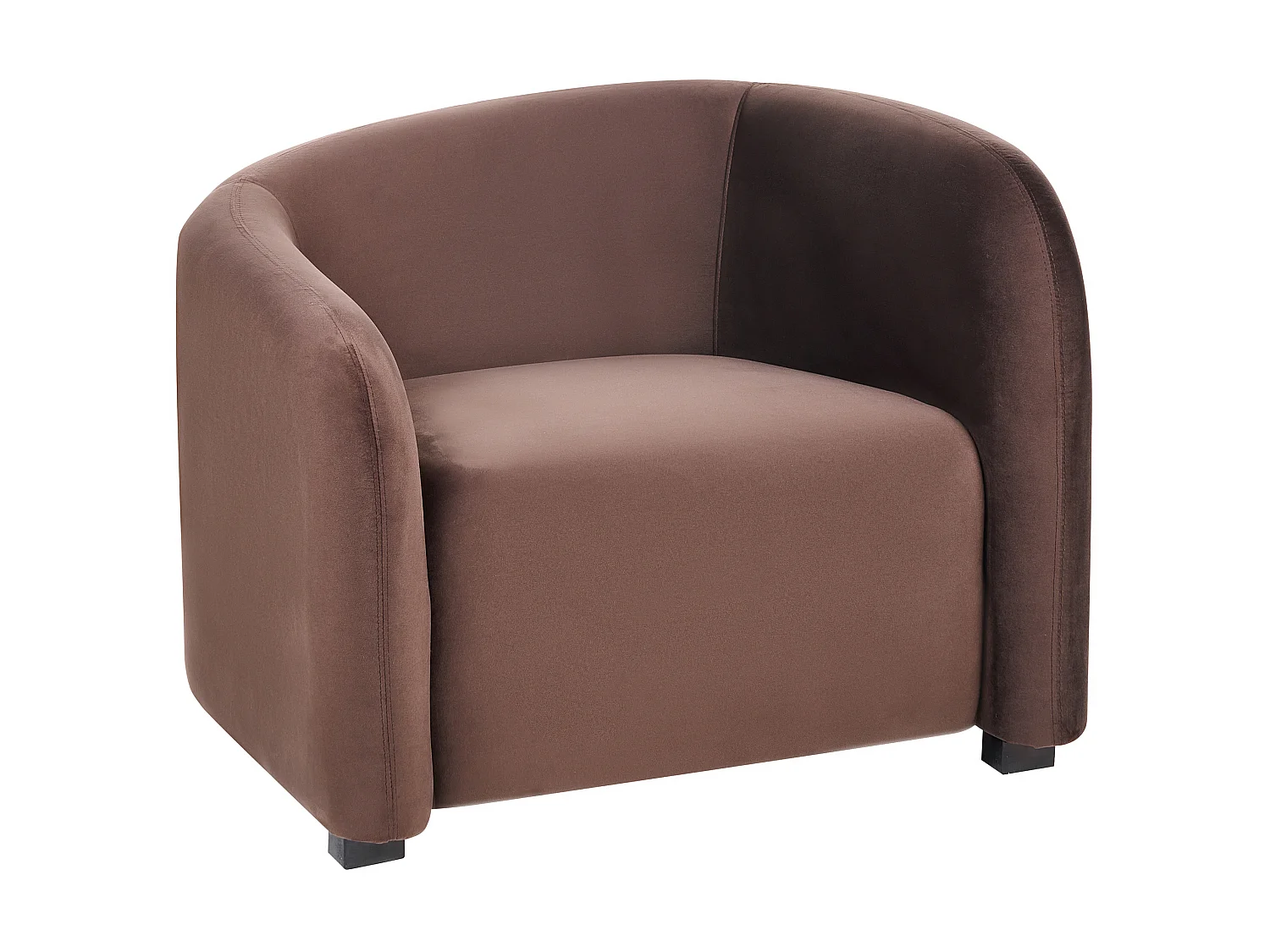 Set of 2 Armchairs VELTADA Velvet Dark Brown