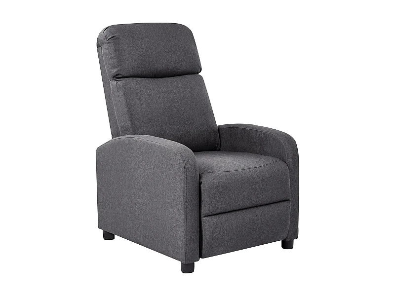 Fauteuil inclinable EMINENCE Lin synthétique Gris foncé