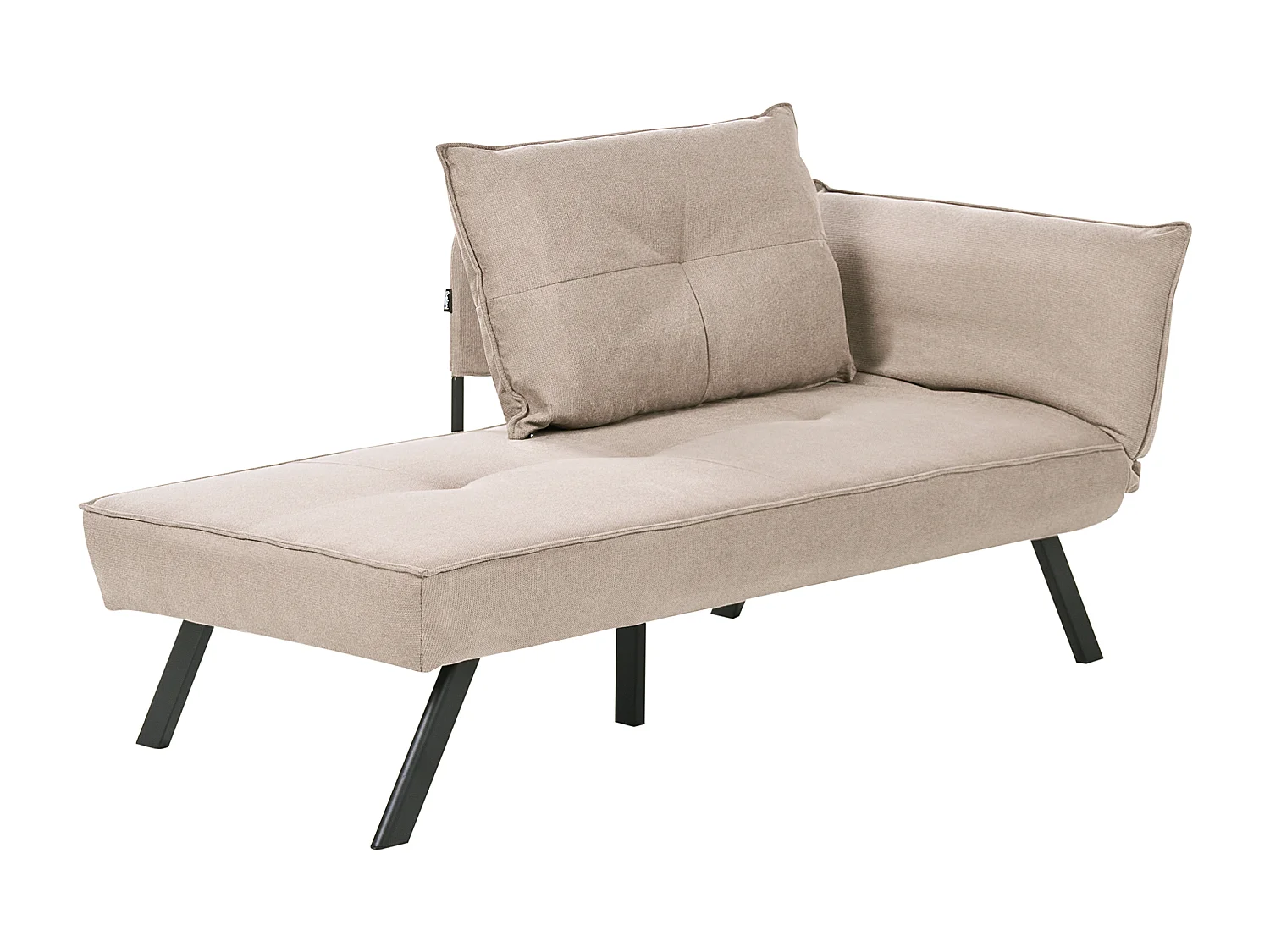 Chaise longue côté droit ROCAMADOUR Tissu Taupe