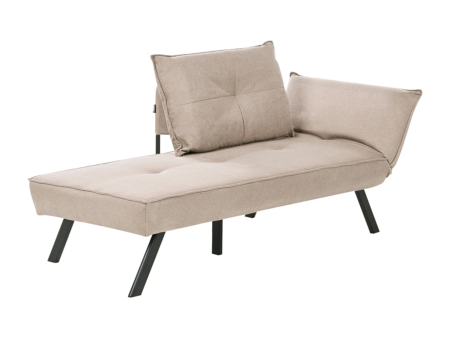 Chaise longue côté droit ROCAMADOUR Tissu Taupe