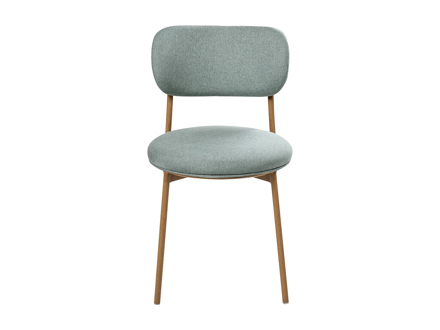 Set of 2 Dining Chairs CASEY Fabric Mint Green