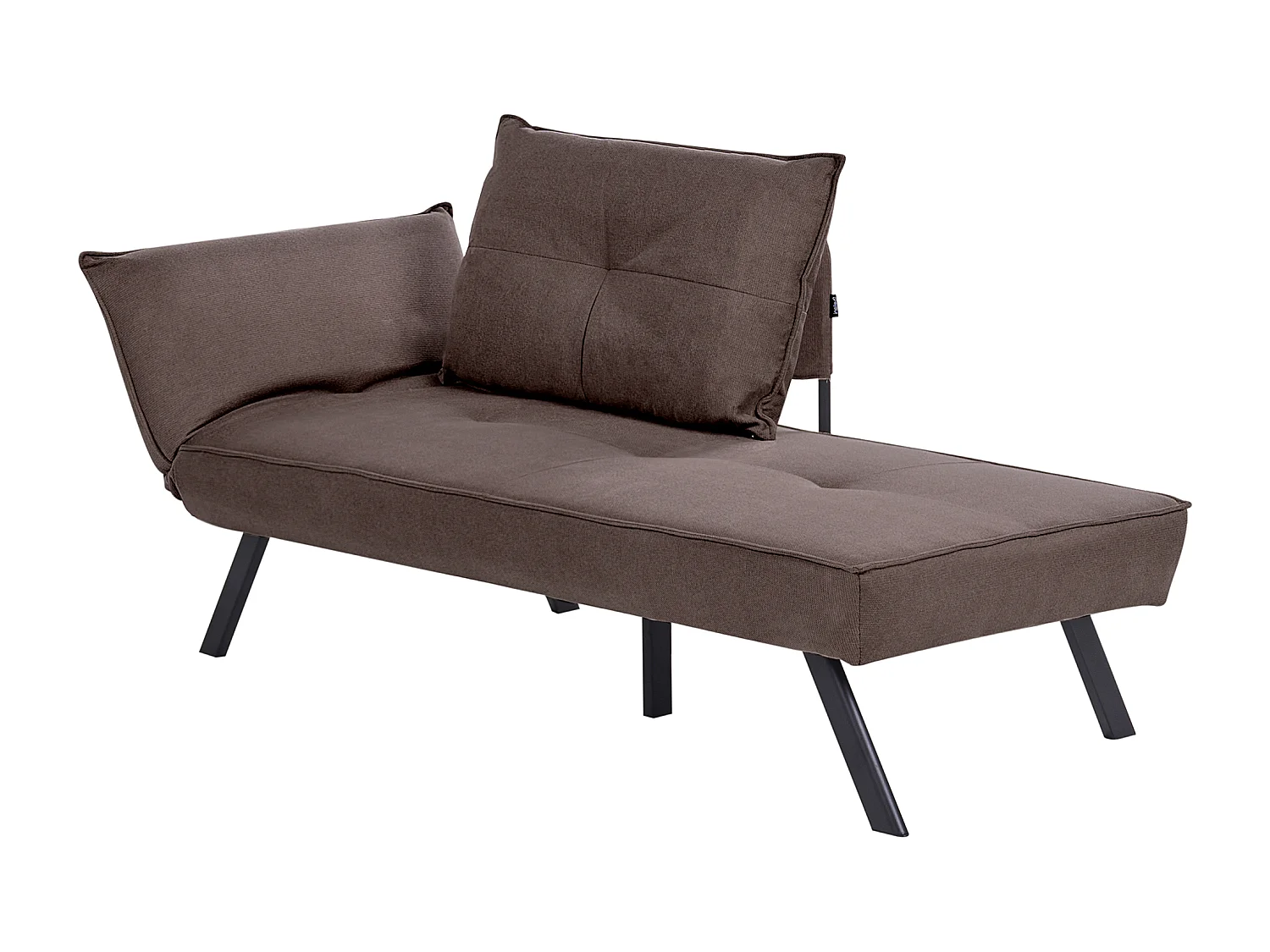 Chaise longue côté droite ROCAMADOUR Tissu Marron