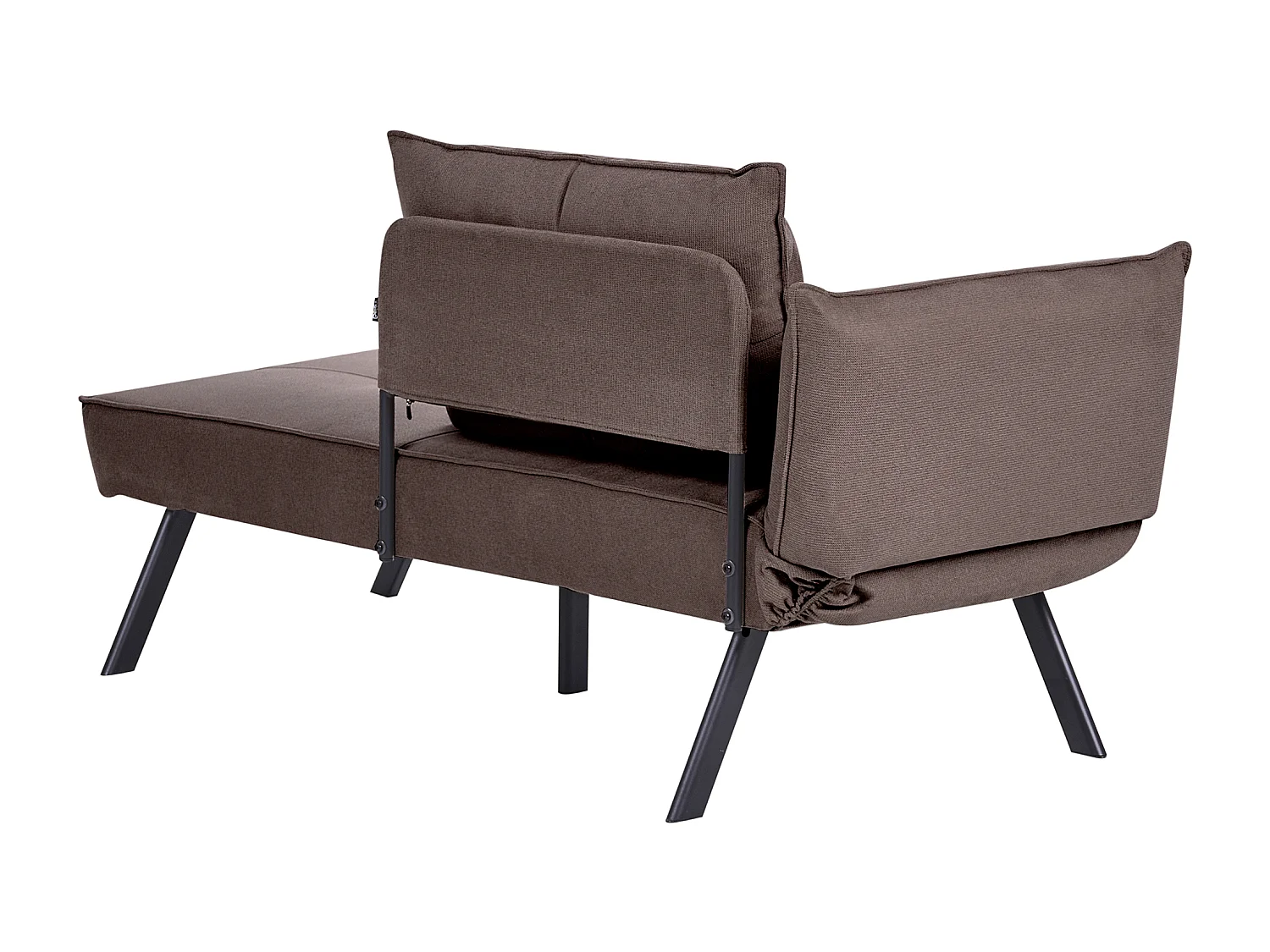 Chaise longue côté droite ROCAMADOUR Tissu Marron