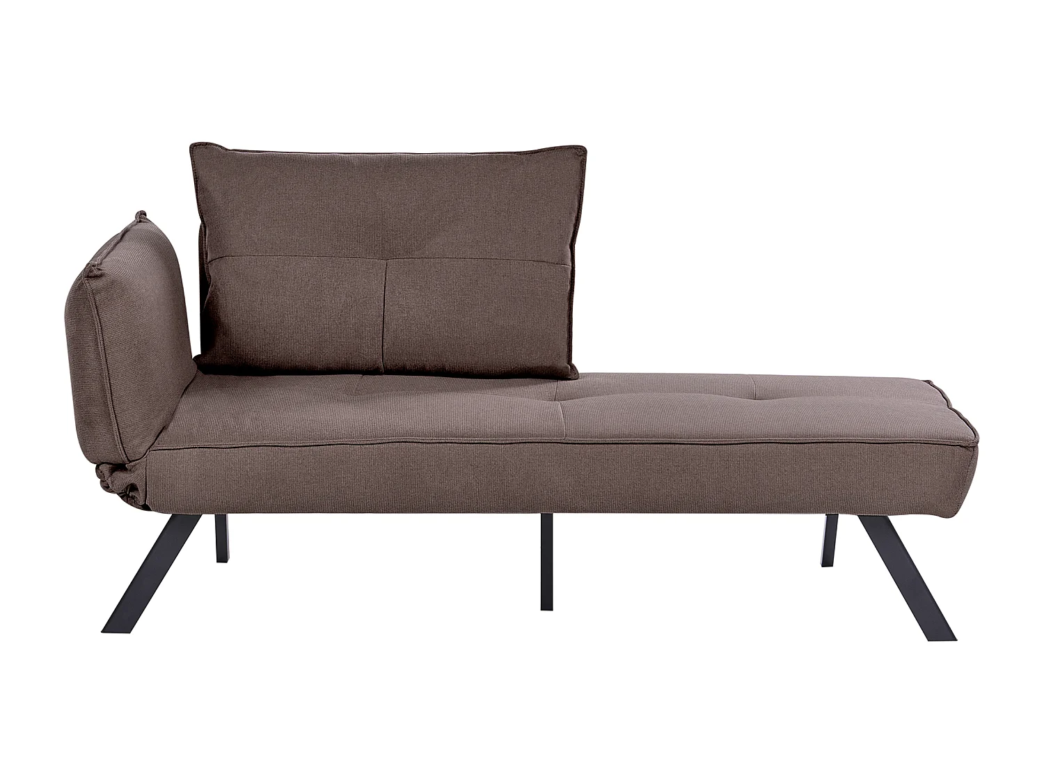 Chaise longue côté gauche ROCAMADOUR Tissu Marron