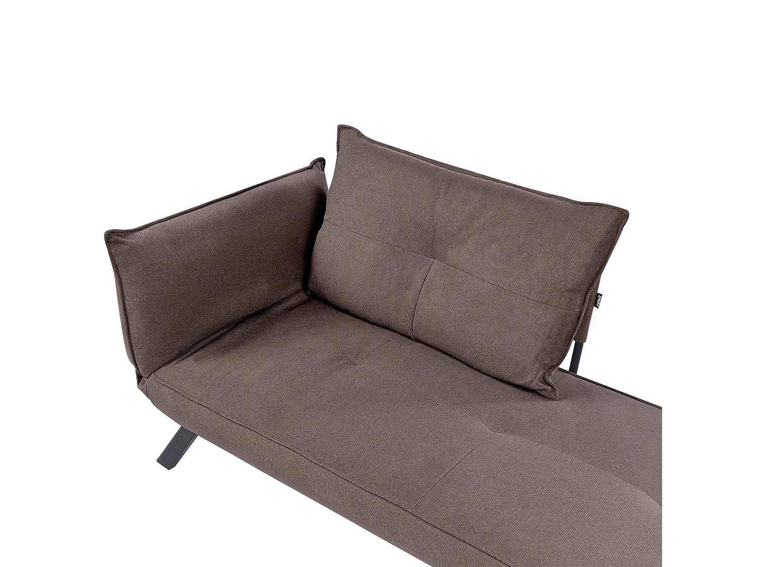 Chaise longue côté gauche ROCAMADOUR Tissu Marron