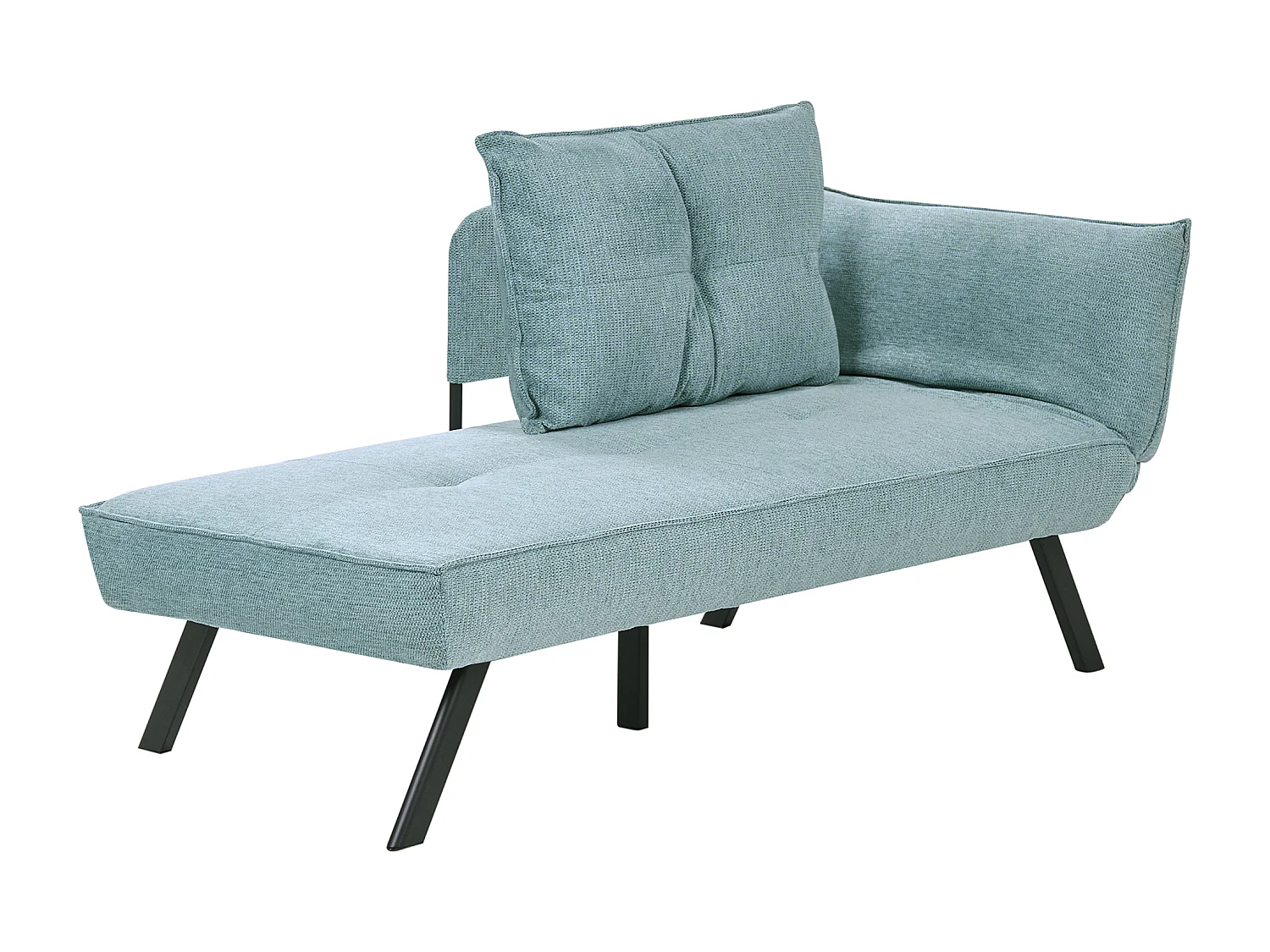 Chaise longue côté droit ROCAMADOUR Tissu Bleu clair