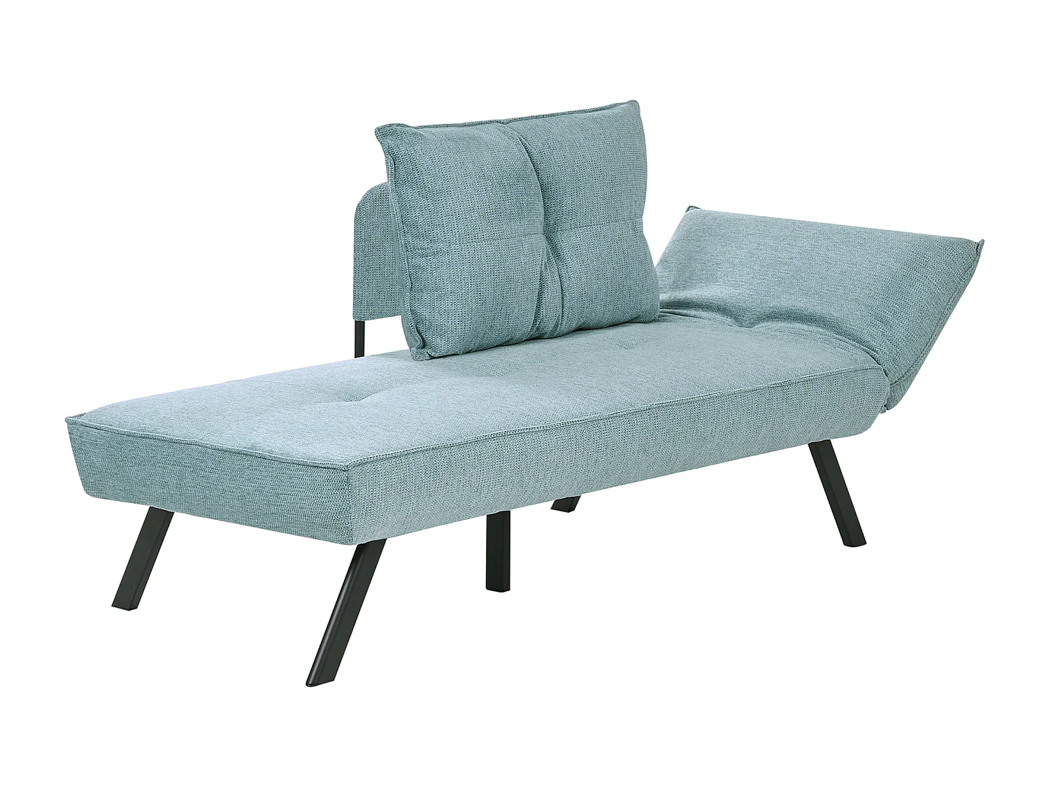 Chaise longue côté droit ROCAMADOUR Tissu Bleu clair