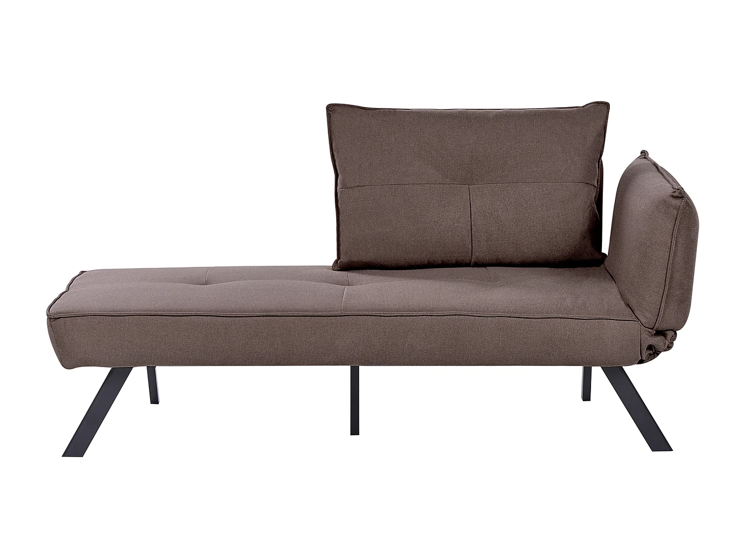 Chaise longue côté droit ROCAMADOUR Tissu Marron