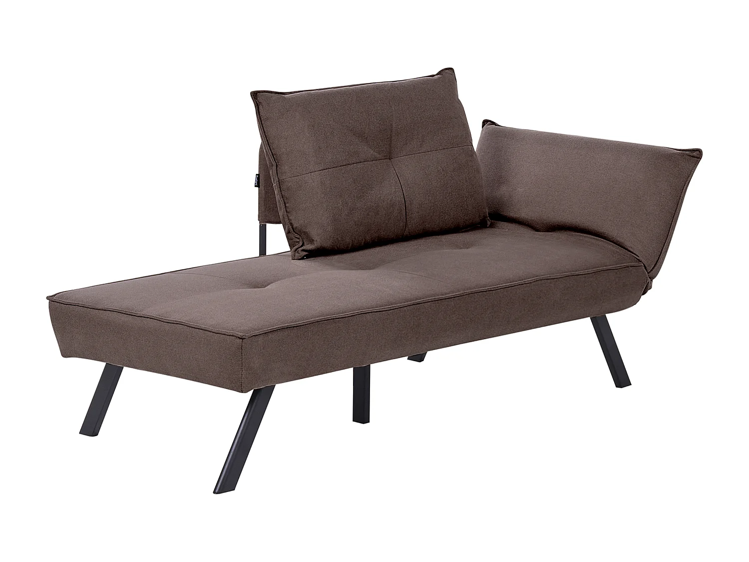 Chaise longue côté droit ROCAMADOUR Tissu Marron