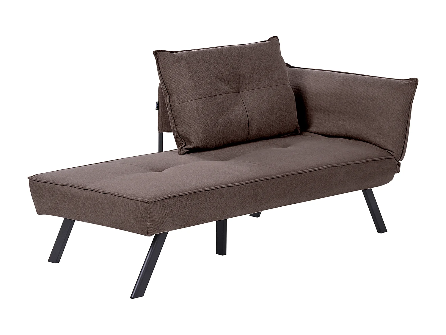 Chaise longue côté droit ROCAMADOUR Tissu Marron