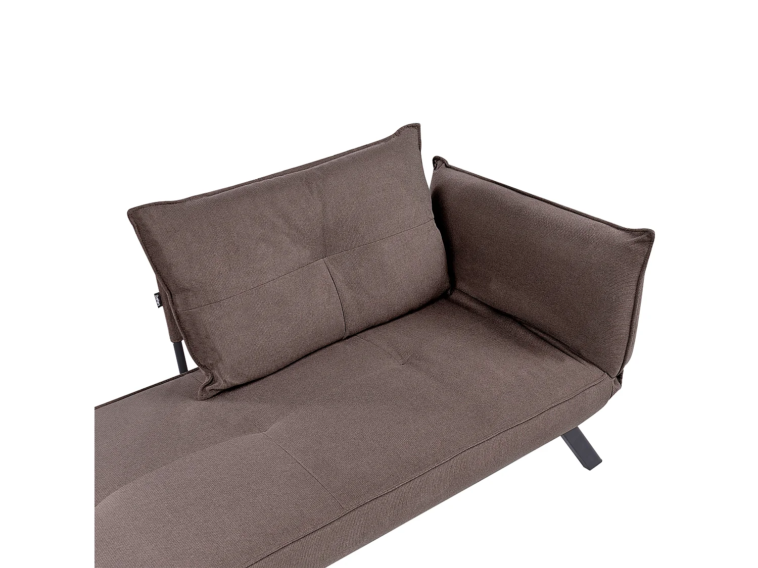 Chaise longue côté droit ROCAMADOUR Tissu Marron