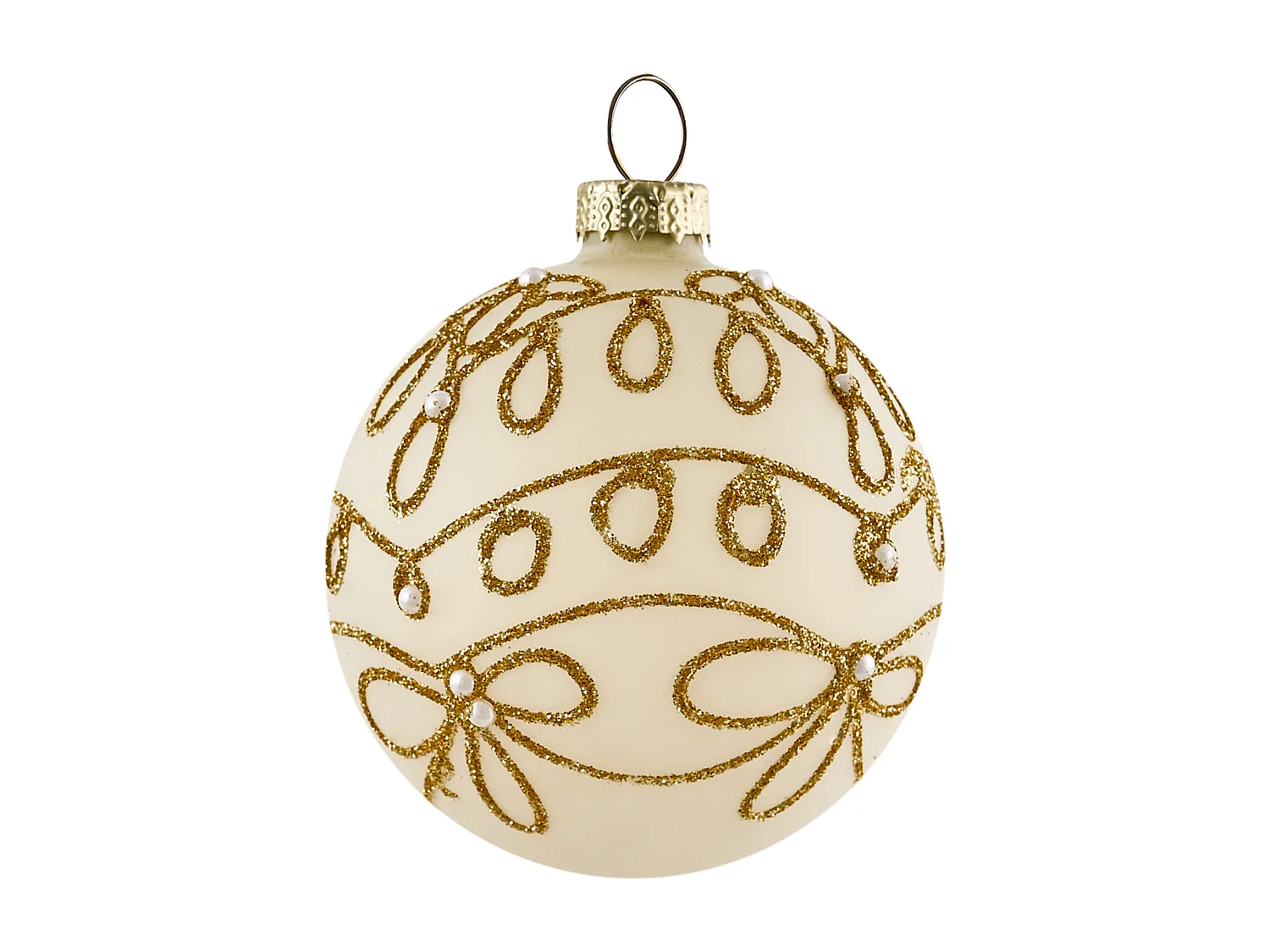 Lot de 70 boules FLICKER Verre Doré