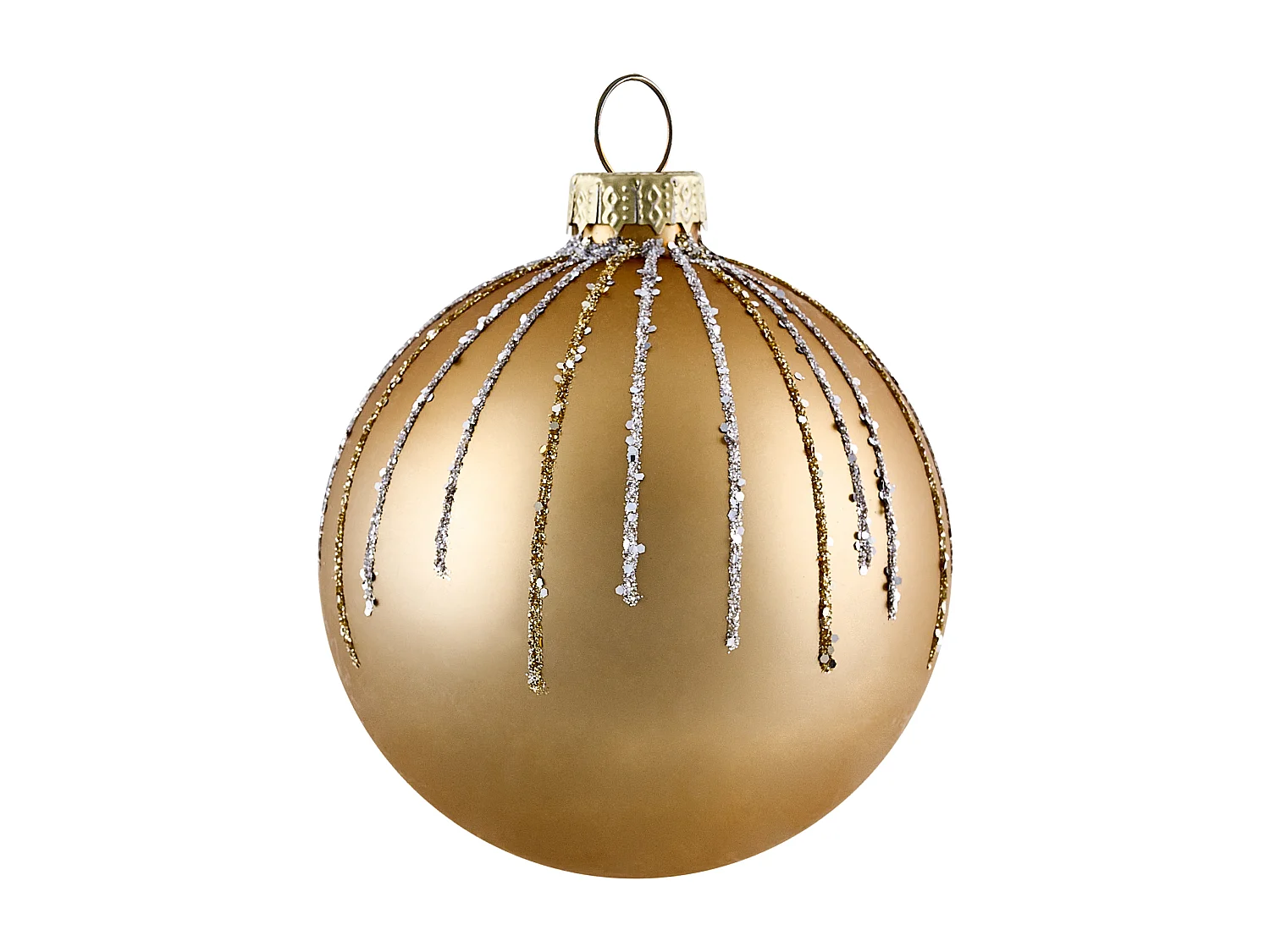 Lot de 70 boules FLICKER Verre Doré