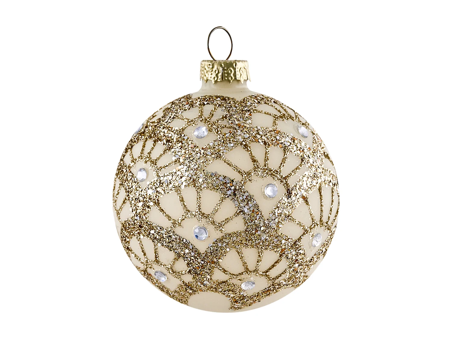 Lot de 70 boules FLICKER Verre Doré