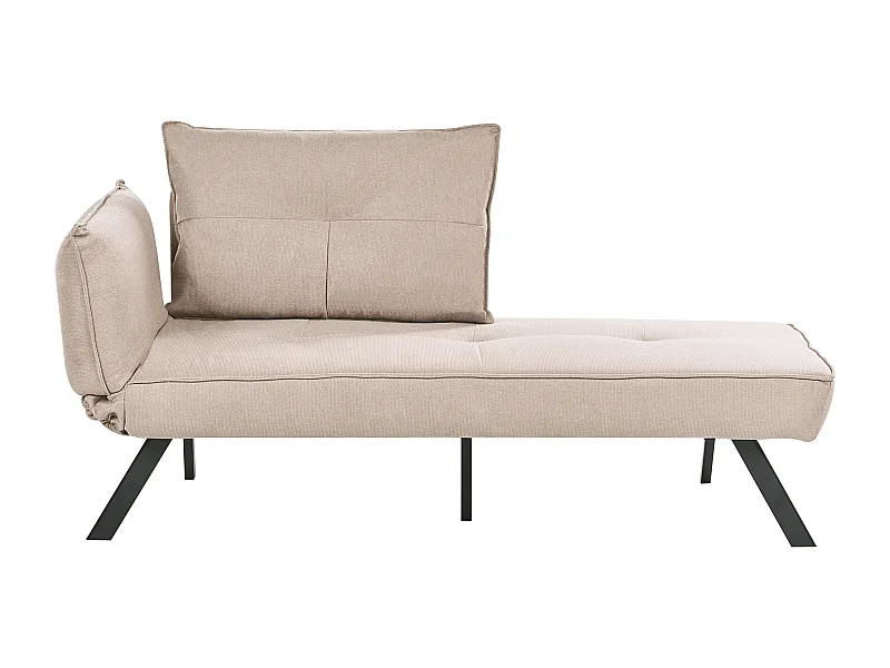 Chaise longue côté droite ROCAMADOUR Tissu Taupe