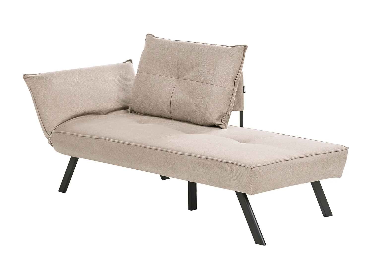 Chaise longue côté droite ROCAMADOUR Tissu Taupe