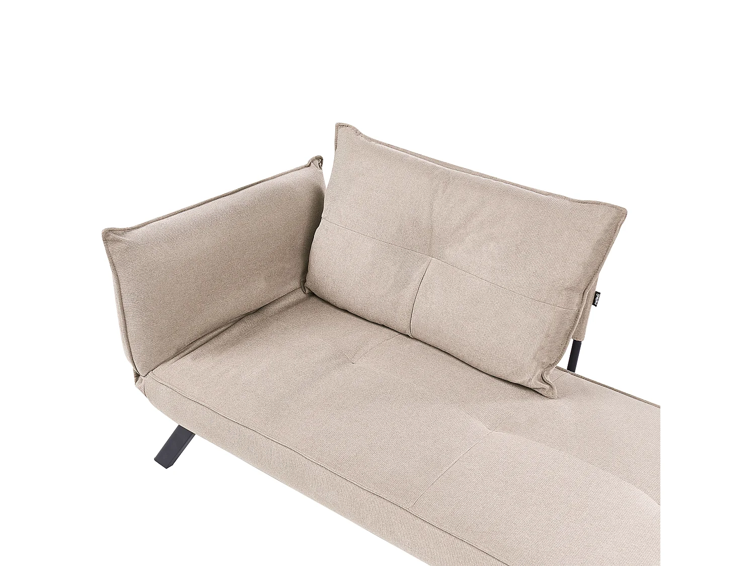 Chaise longue côté droite ROCAMADOUR Tissu Taupe