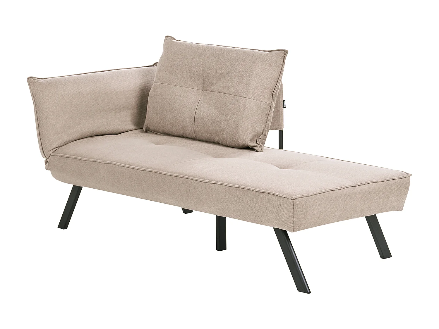 Chaise longue côté gauche ROCAMADOUR Tissu Taupe