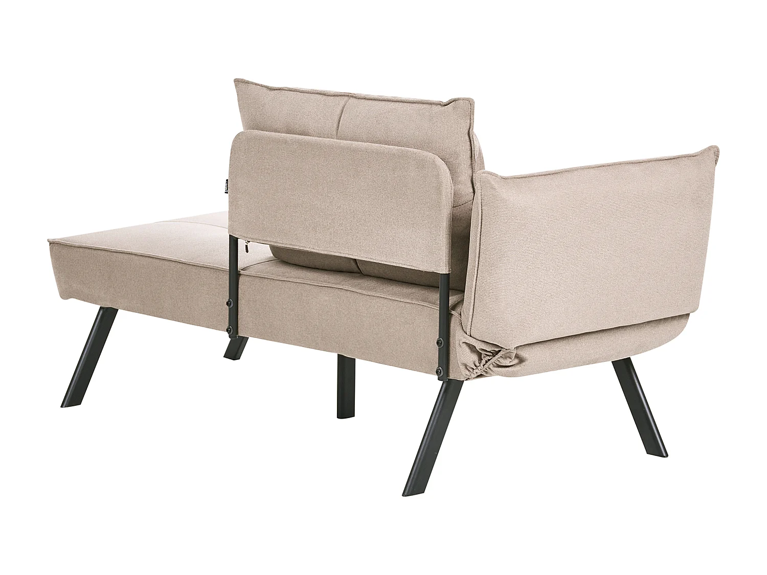 Chaise longue côté gauche ROCAMADOUR Tissu Taupe