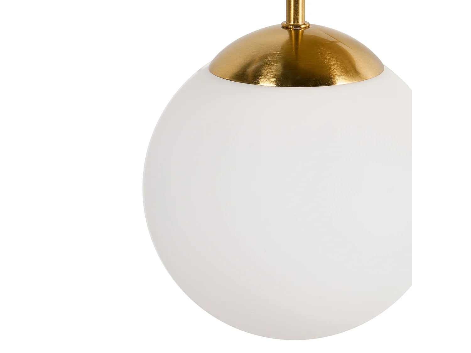 Lampes suspension à 3 lumières RIANA Verre Métal Laiton
