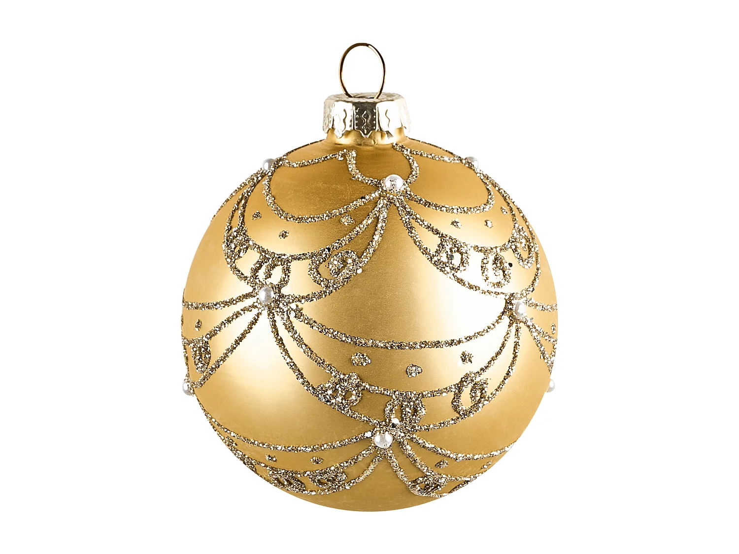 Lot de 35 boules ICEDROP Verre Bleu/doré