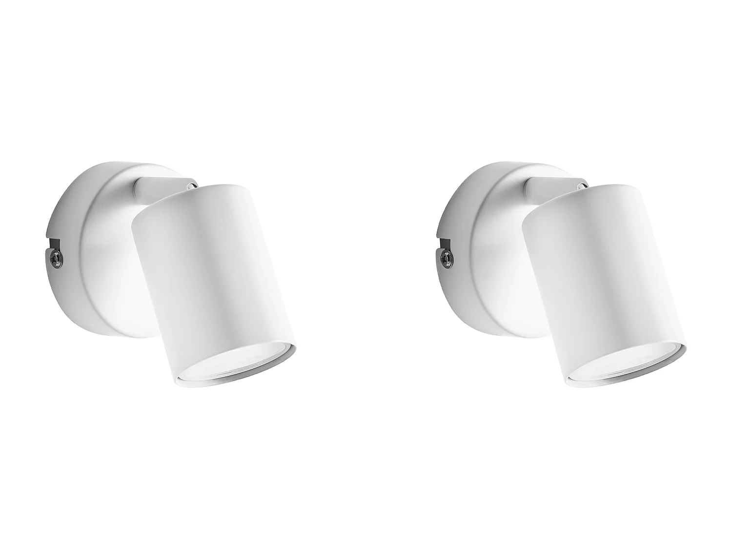 Lot de 2 lampes murales NYANDO Métal Blanc