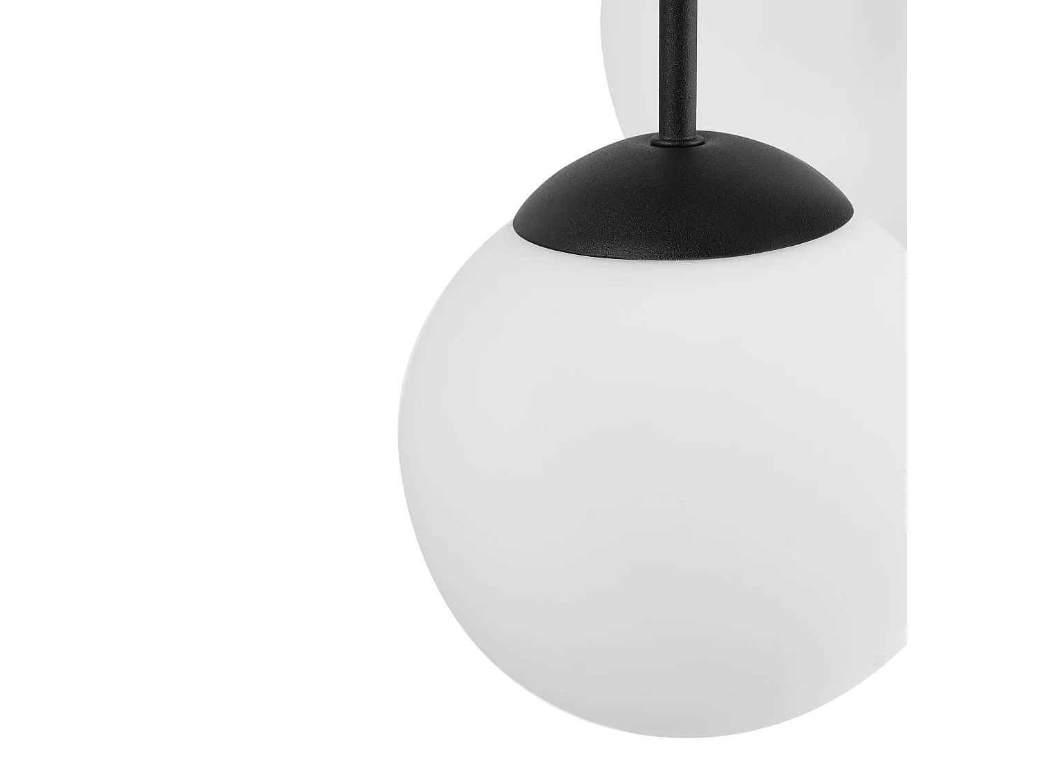Lampes suspension à 5 lumières RIANA Verre Noir