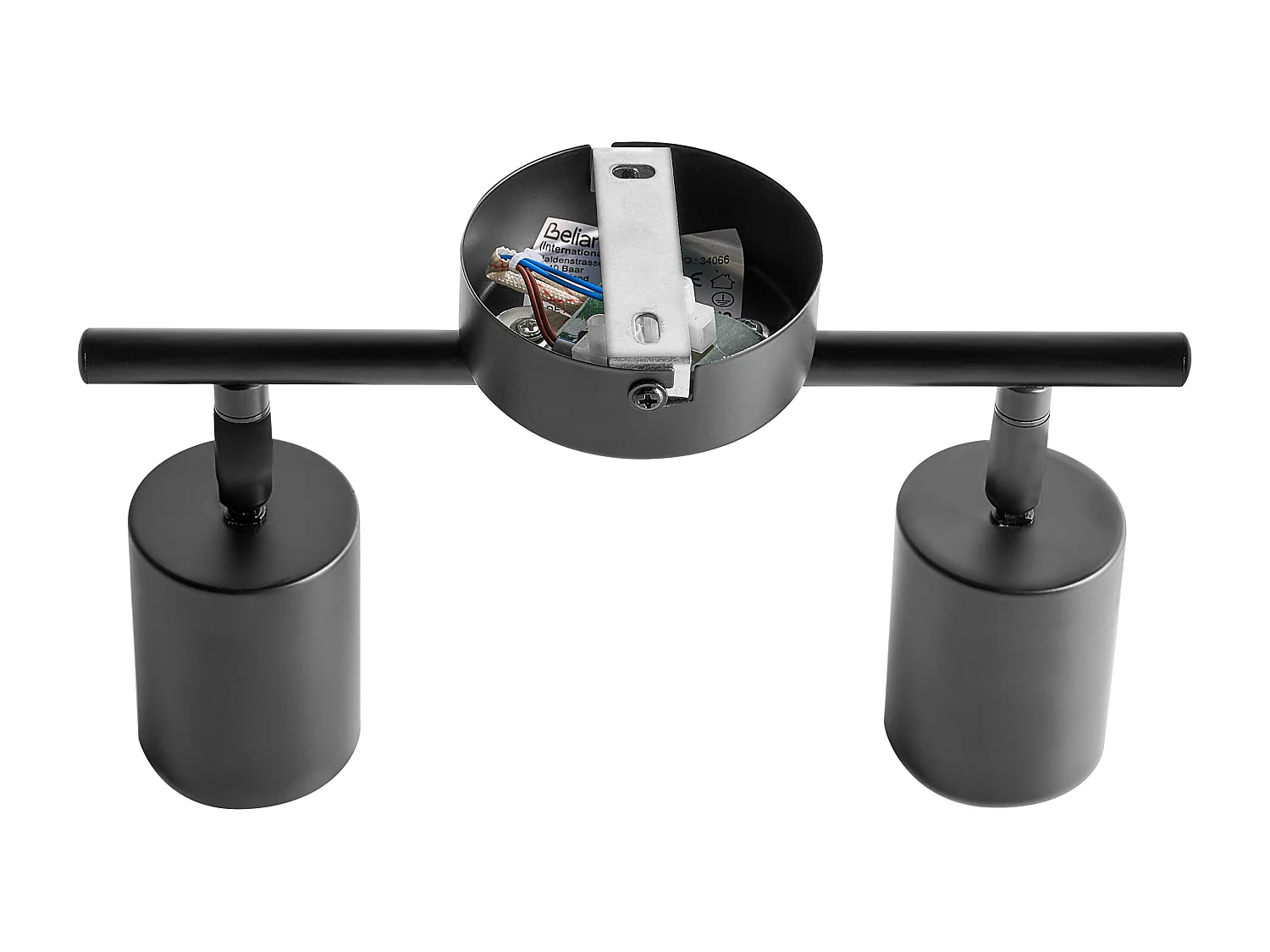 Spot à 2 lumières NYANDO Métal Noir