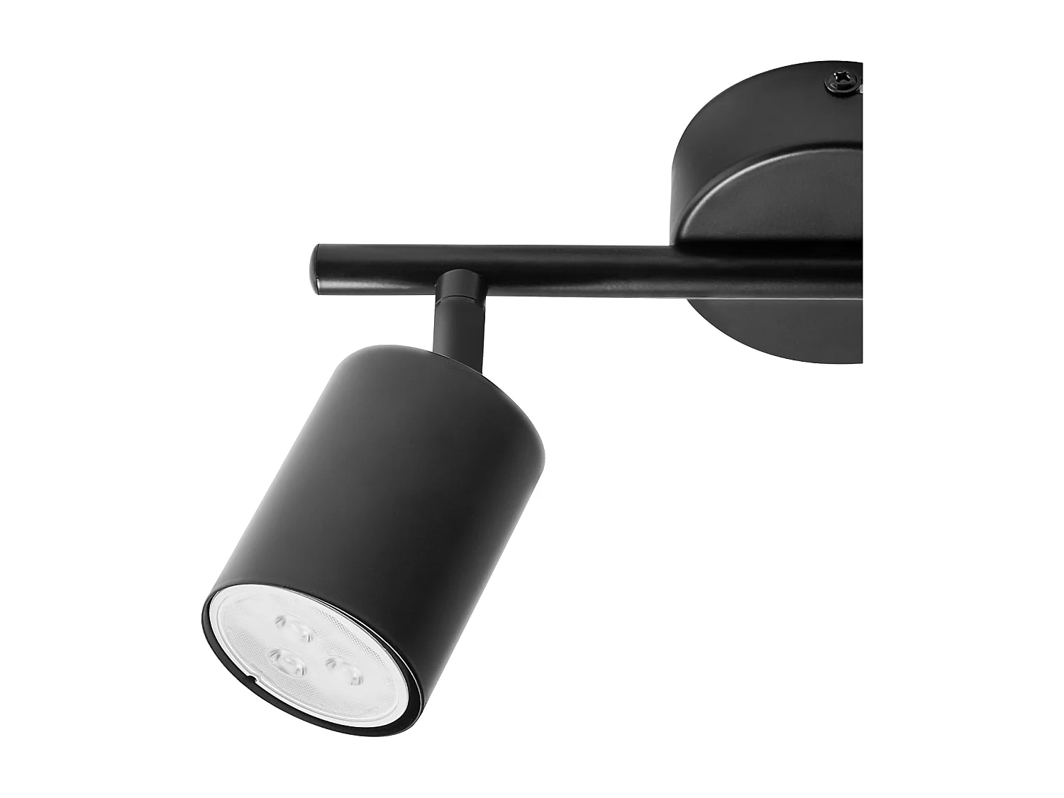 Spot à 2 lumières NYANDO Métal Noir
