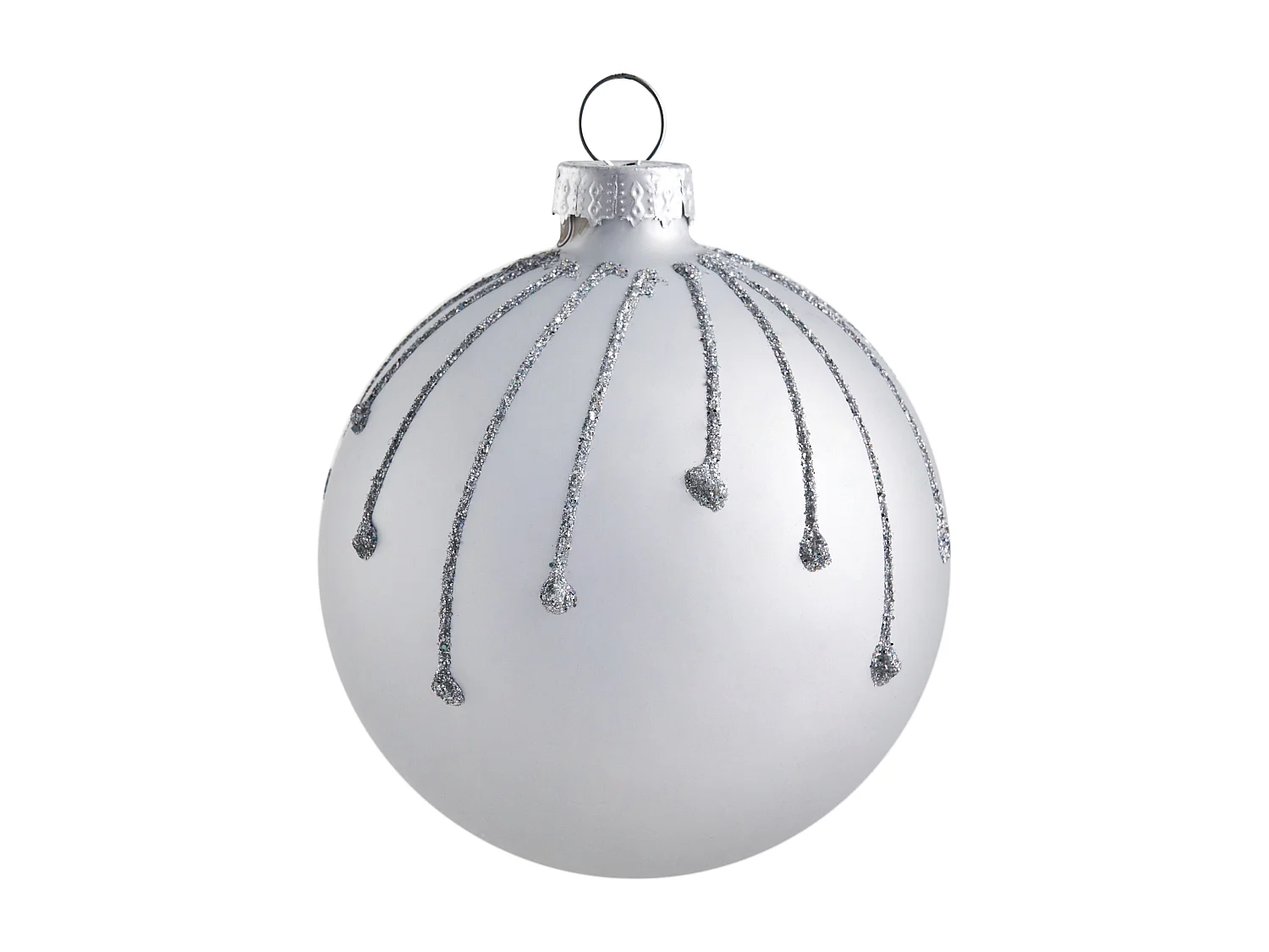 Lot de 35 boules SNOWFALL Verre Bleu