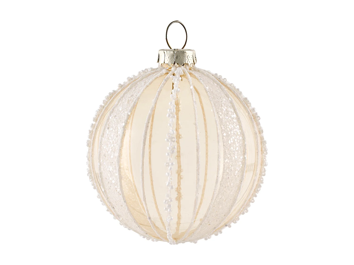 Lot de 35 boules BLING Verre Doré