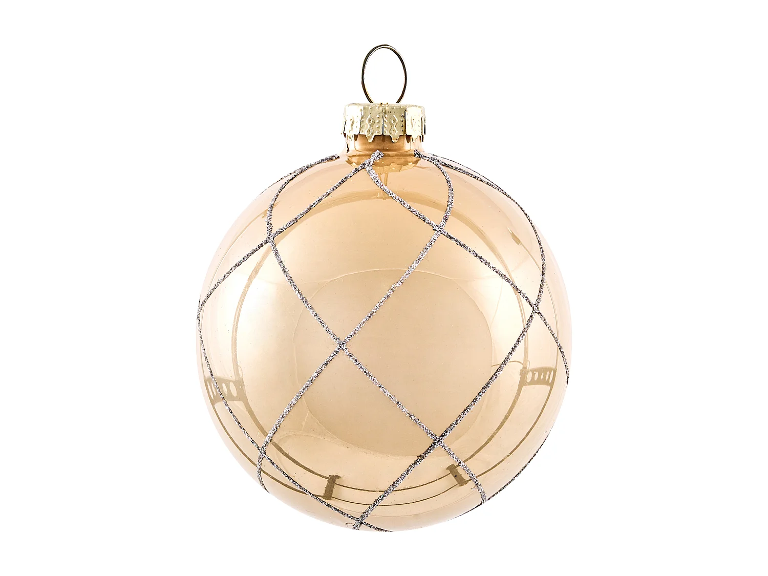 Lot de 35 boules BLING Verre Doré