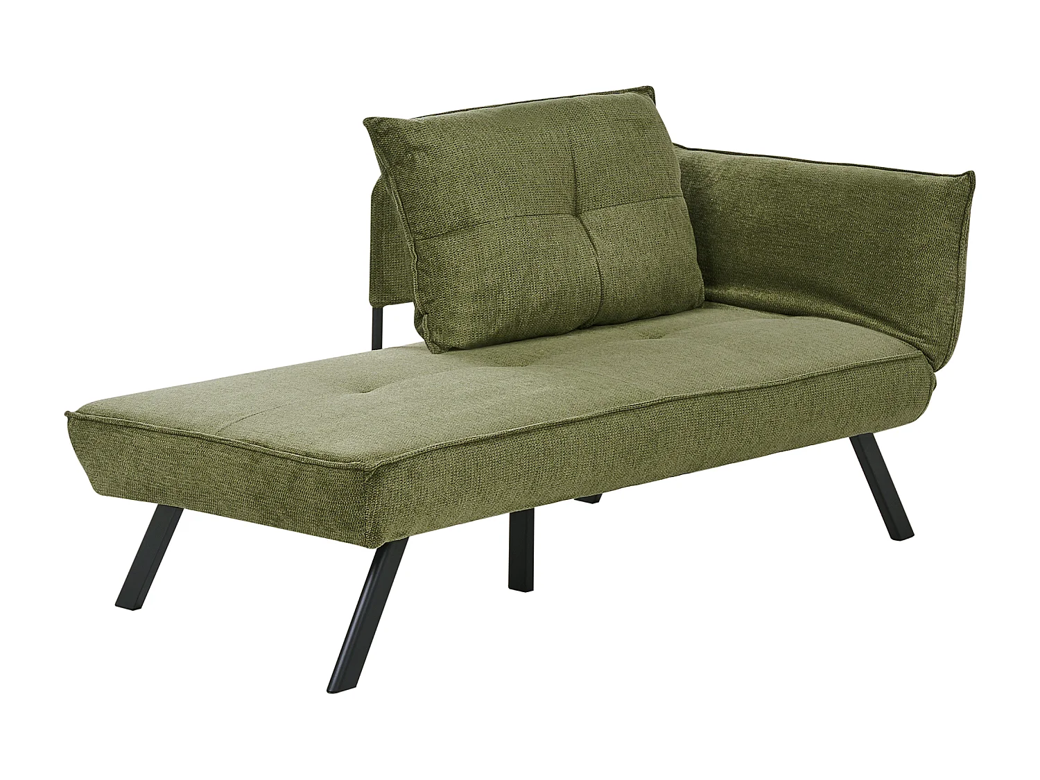 Chaise longue côté droit ROCAMADOUR Tissu Vert