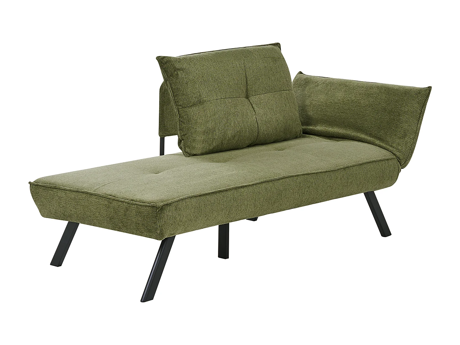 Chaise longue côté droit ROCAMADOUR Tissu Vert