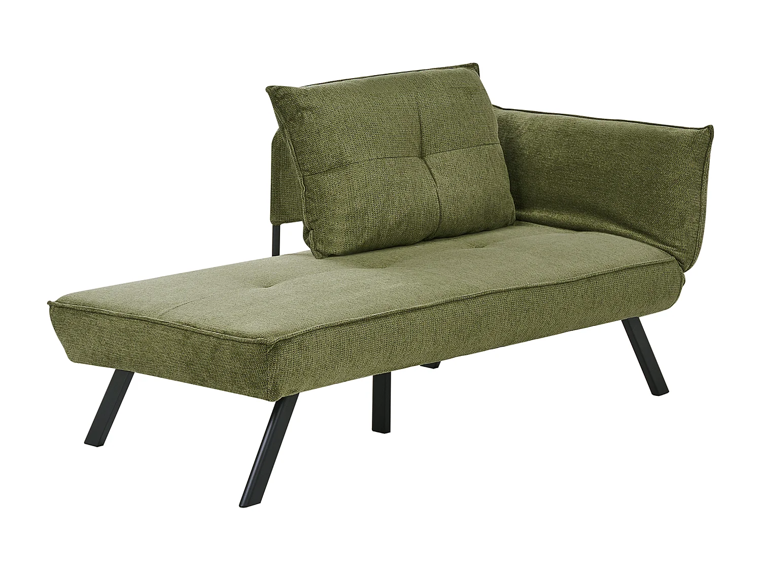 Chaise longue côté droit ROCAMADOUR Tissu Vert